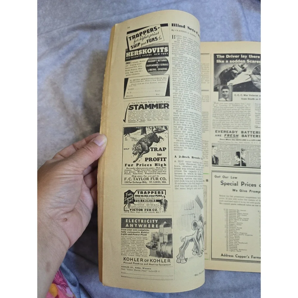 1936 Capper's Farmer Magazine Nov Vol 47 No 11 Clive Vevers Baby Cover